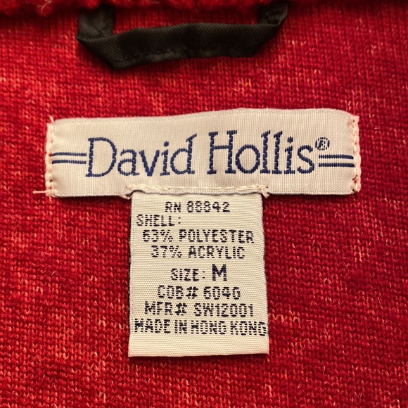 David Hollis Fleece Vest, M - Picture 3 of 3